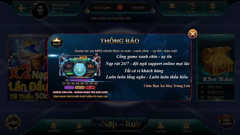 luat choi tai xiu md5