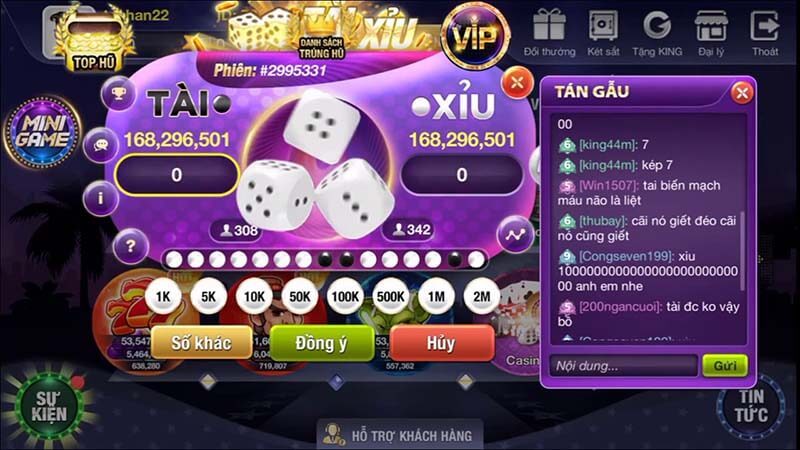 Game yêu cầu người chơi lựa chọn trong những cửa cược mà hệ thống đưa ra