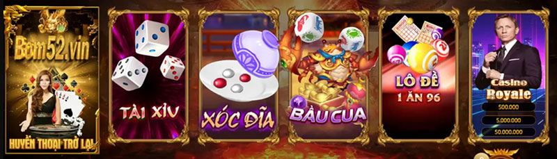 các trò chơi tại bom52