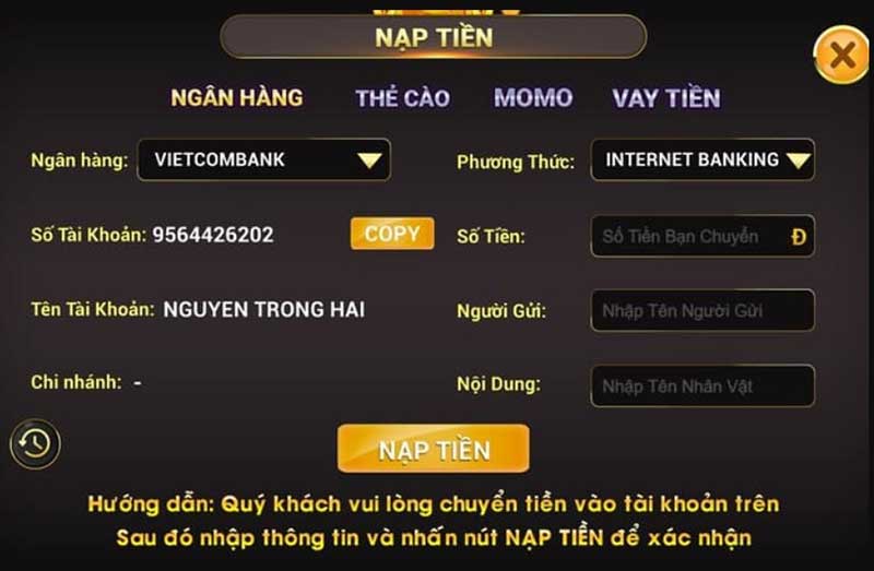 rút tiền Go365 Vin