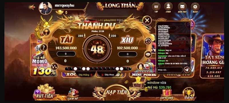 tài xỉu Long Thần