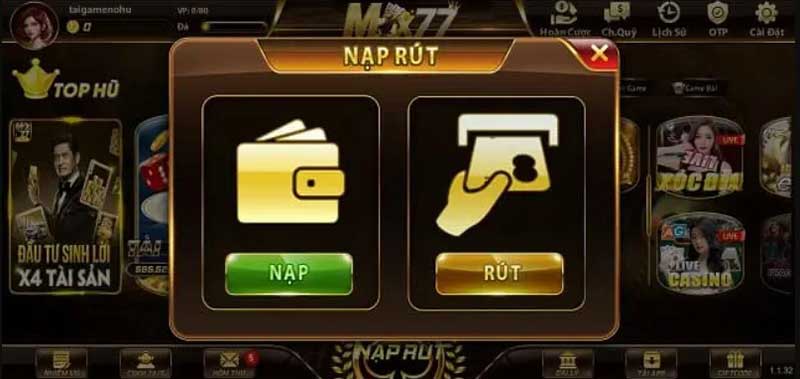 gửi tiền max77 vin