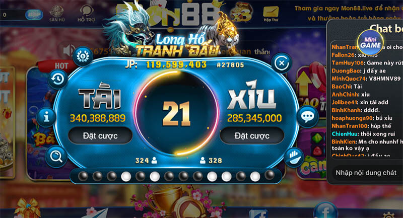 tài xỉu mon88 live