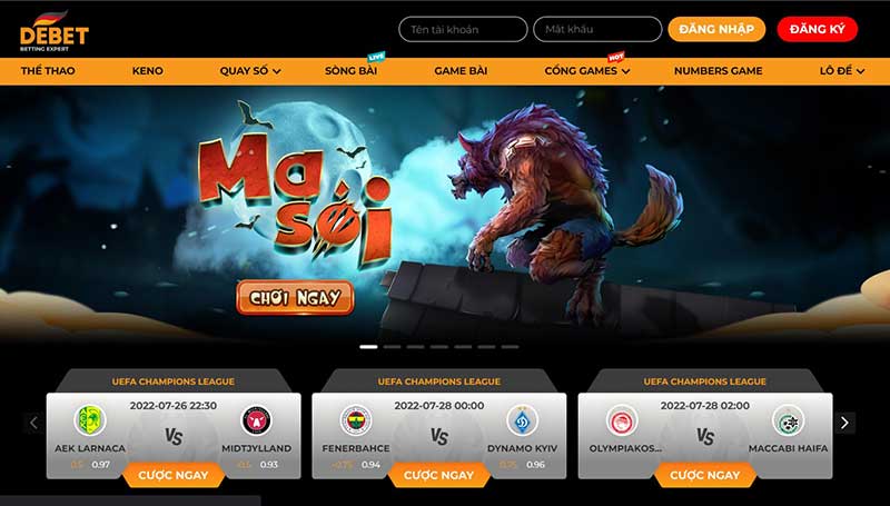 giới thiệu nhà cái Debet