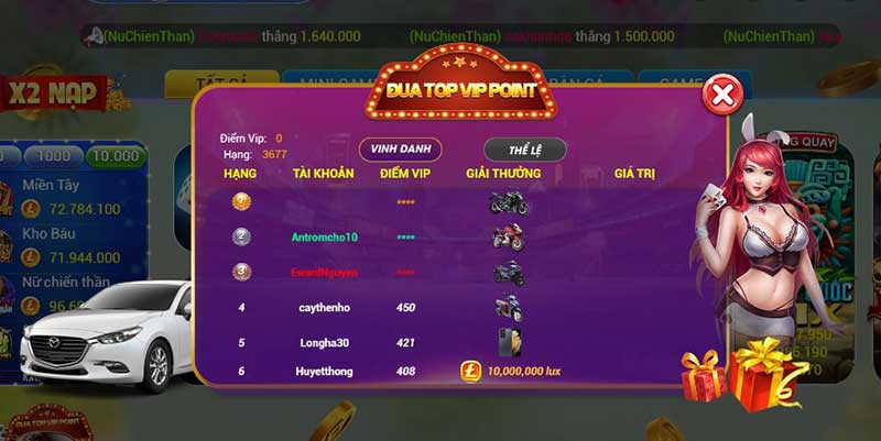 đua top Lux88 Fun nhận thưởng