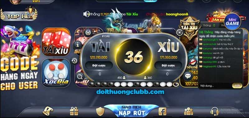 giao diện game tài xỉu Sky79 Fun