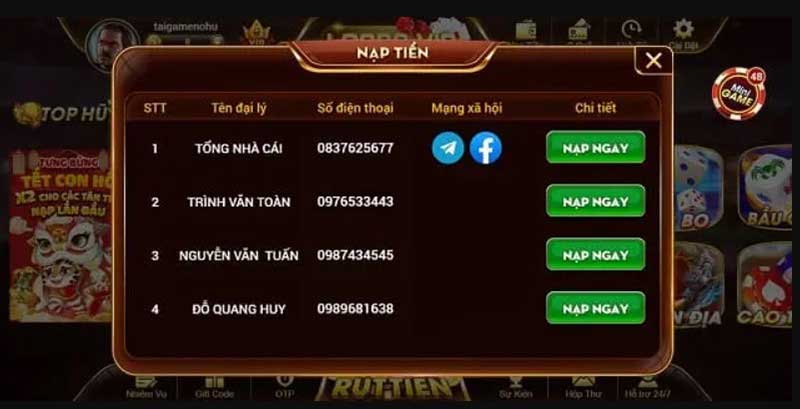 nạp tiền Loc99 Vip