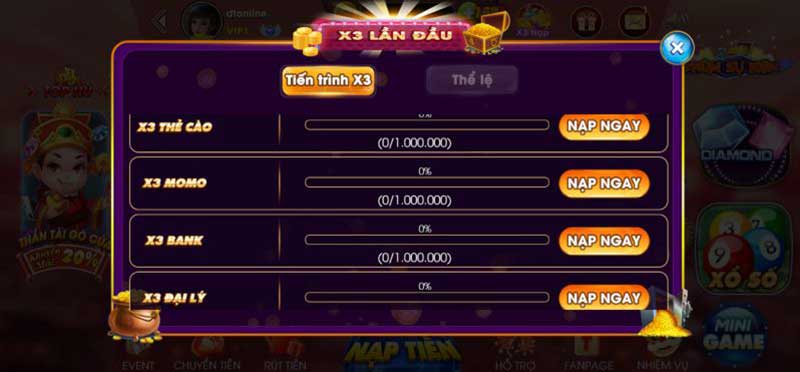 khuyến mãi nạp tiền SenToSa66