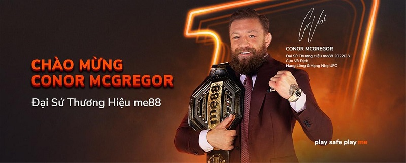 Conor McGregor trở thành đại sứ me88