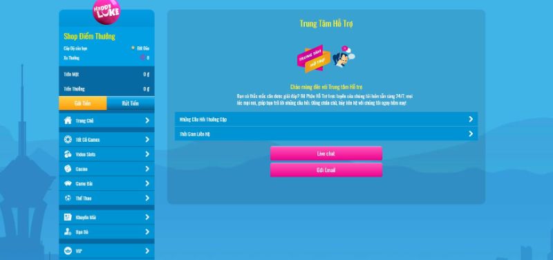 Hộ trợ Happyluke