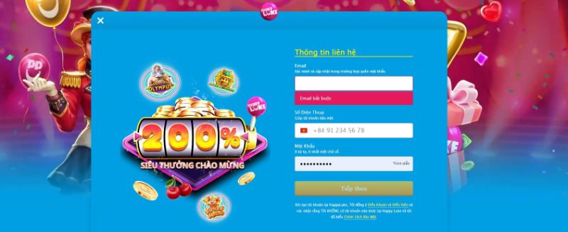 Đăng ký Happyluke