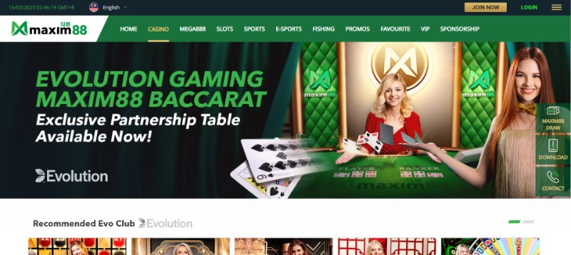 Giao diện Maxim88