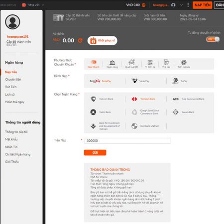 Cách nạp tiền vào tài xỉu đơn giản và thành công 100%
