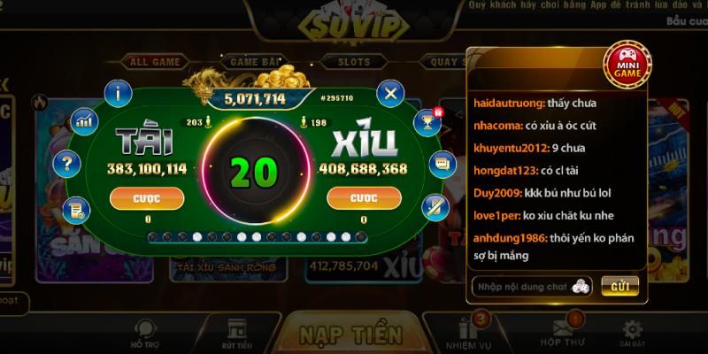 Kinh nghiệm chơi Tài xỉu tại Suvip cực hay