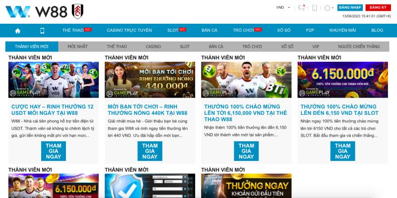 Khuyến mãi W88 Tài xỉu