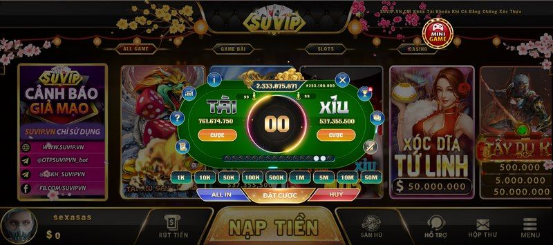 Truy cập đúng đường link cổng game Suvip