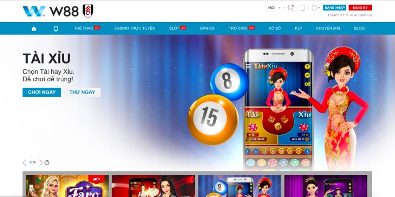 Ưu điểm khi đánh Tài xỉu W88